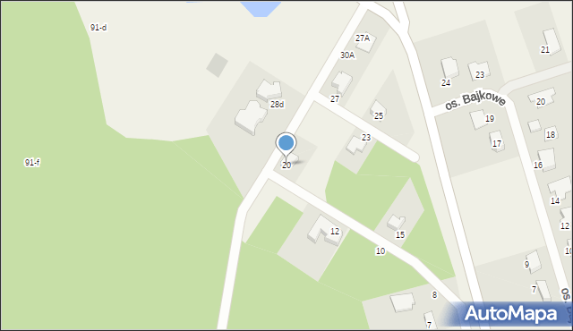 Bartodzieje, Bartodzieje, 20, mapa Bartodzieje