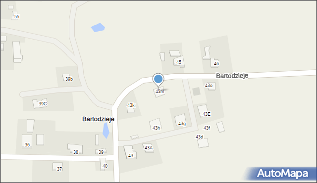 Bartodzieje, Bartodzieje, 43m, mapa Bartodzieje