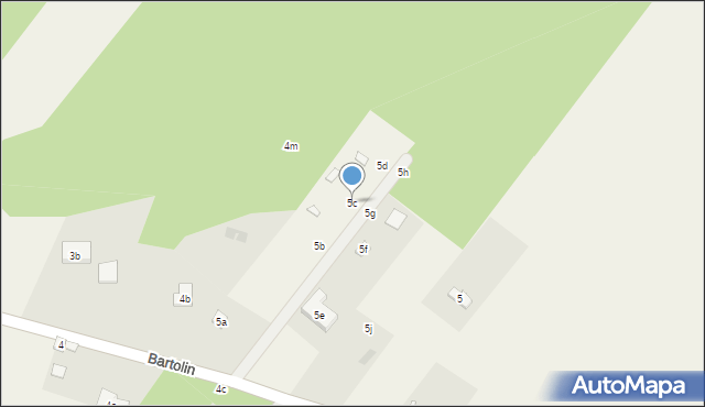 Bartolin, Bartolin, 5c, mapa Bartolin