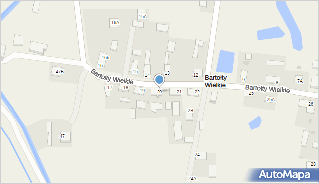 Bartołty Wielkie, Bartołty Wielkie, 20, mapa Bartołty Wielkie