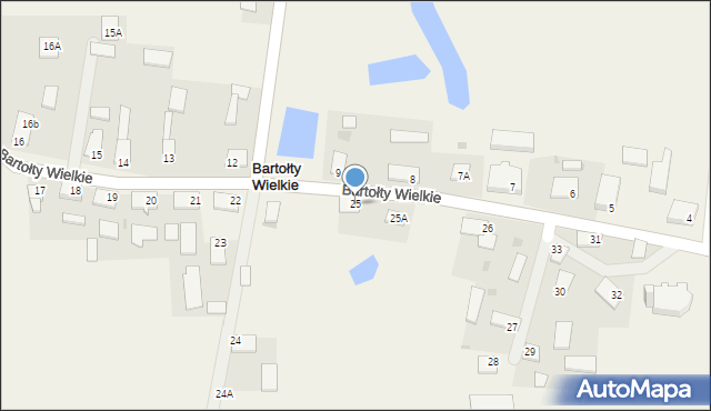 Bartołty Wielkie, Bartołty Wielkie, 25, mapa Bartołty Wielkie