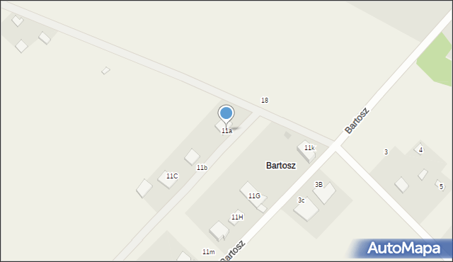 Bartosz, Bartosz, 11a, mapa Bartosz