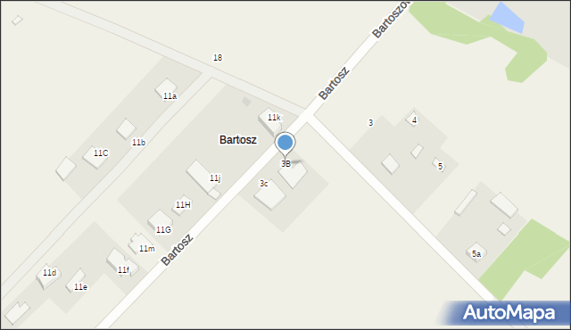 Bartosz, Bartosz, 3B, mapa Bartosz