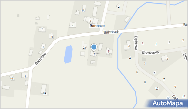 Bartosze, Bartosze, 2, mapa Bartosze