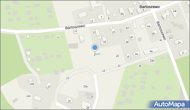 Bartoszewo, Bartoszewo, 17, mapa Bartoszewo