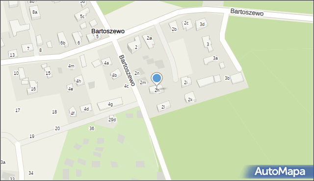 Bartoszewo, Bartoszewo, 2h, mapa Bartoszewo