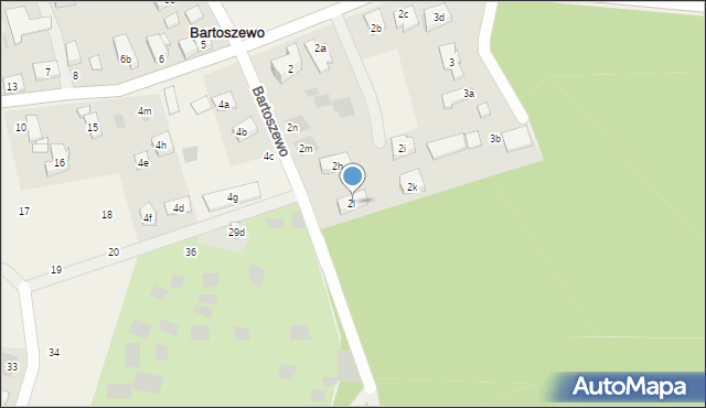 Bartoszewo, Bartoszewo, 2l, mapa Bartoszewo