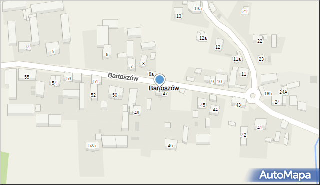 Bartoszów, Bartoszów, 48, mapa Bartoszów