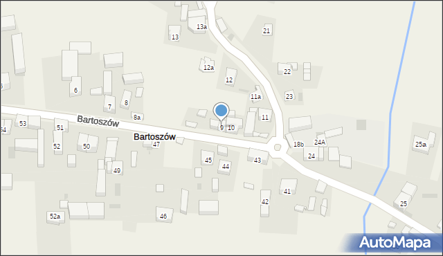 Bartoszów, Bartoszów, 9, mapa Bartoszów