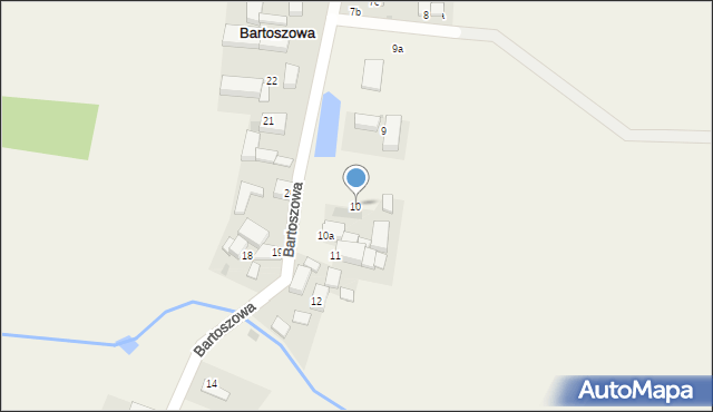 Bartoszowa, Bartoszowa, 10, mapa Bartoszowa