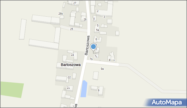 Bartoszowa, Bartoszowa, 7a, mapa Bartoszowa