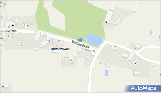 Bartoszówek, Bartoszówek, 30, mapa Bartoszówek