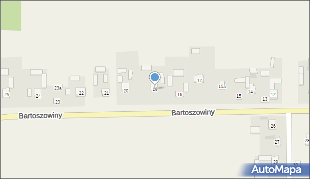 Bartoszowiny, Bartoszowiny, 19, mapa Bartoszowiny