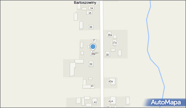 Bartoszowiny, Bartoszowiny, 38a, mapa Bartoszowiny