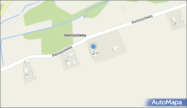 Bartoszówka, Bartoszówka, 19, mapa Bartoszówka