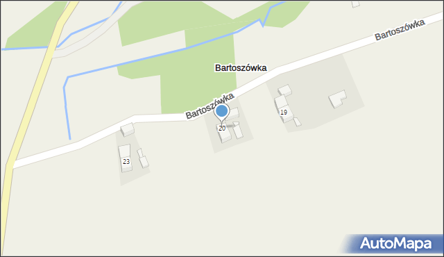 Bartoszówka, Bartoszówka, 20, mapa Bartoszówka