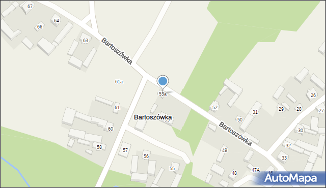 Bartoszówka, Bartoszówka, 53a, mapa Bartoszówka