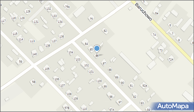 Baruchowo, Baruchowo, 86, mapa Baruchowo