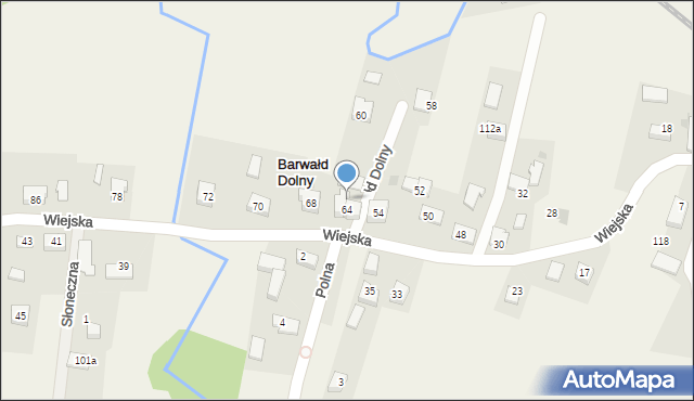 Barwałd Dolny, Barwałd Dolny, 105, mapa Barwałd Dolny