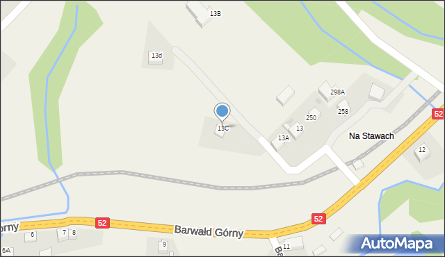 Barwałd Górny, Barwałd Górny, 13C, mapa Barwałd Górny