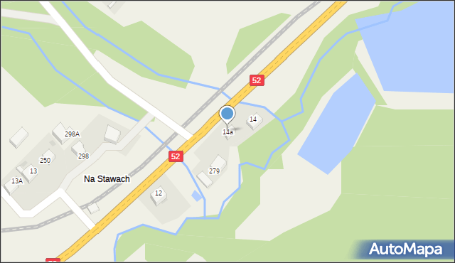 Barwałd Górny, Barwałd Górny, 14a, mapa Barwałd Górny