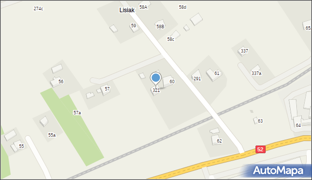Barwałd Górny, Barwałd Górny, 321, mapa Barwałd Górny