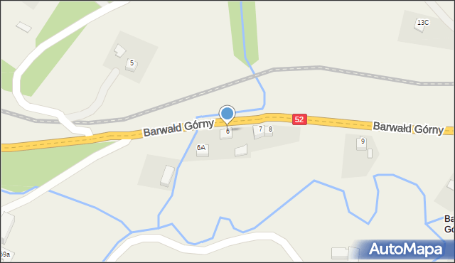 Barwałd Górny, Barwałd Górny, 6, mapa Barwałd Górny