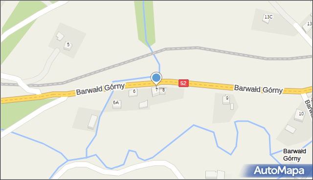 Barwałd Górny, Barwałd Górny, 7, mapa Barwałd Górny