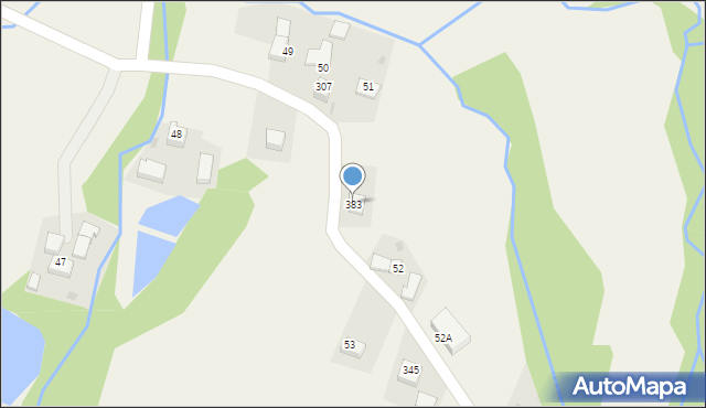 Barwałd Średni, Barwałd Średni, 383, mapa Barwałd Średni