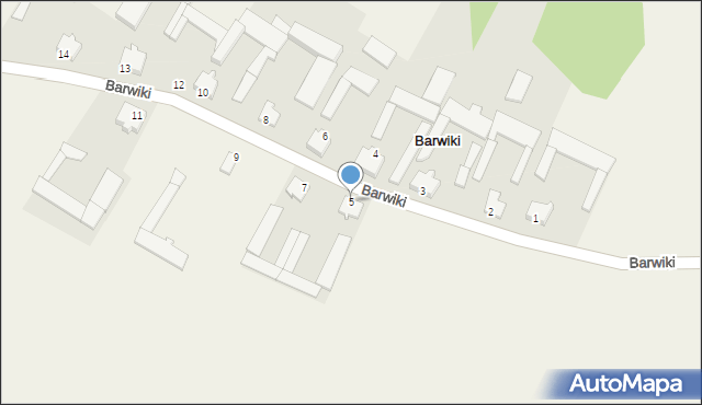 Barwiki, Barwiki, 5, mapa Barwiki