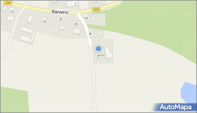 Barwino, Barwino, 37, mapa Barwino