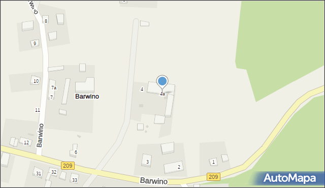 Barwino, Barwino, 4a, mapa Barwino