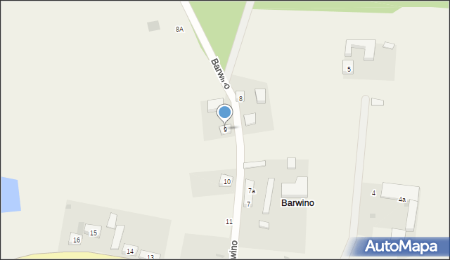 Barwino, Barwino, 9, mapa Barwino