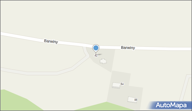 Barwiny, Barwiny, 42, mapa Barwiny