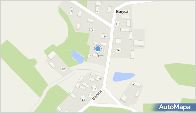 Barycz, Barycz, 8, mapa Barycz