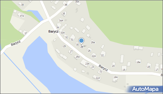 Barycz, Barycz, 28, mapa Barycz