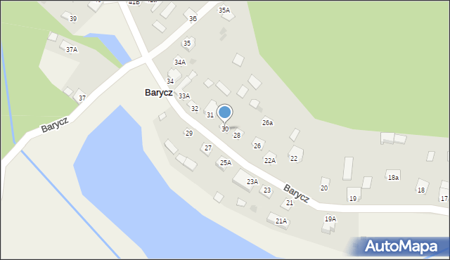 Barycz, Barycz, 30, mapa Barycz