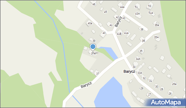 Barycz, Barycz, 37A, mapa Barycz