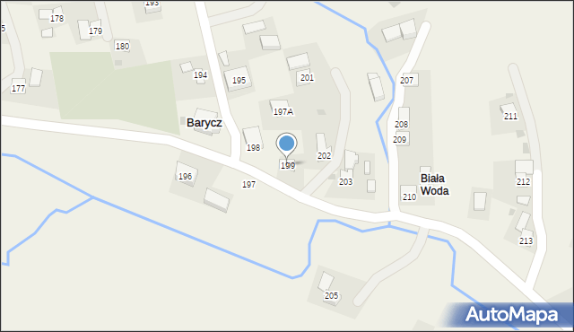 Barycz, Barycz, 199, mapa Barycz