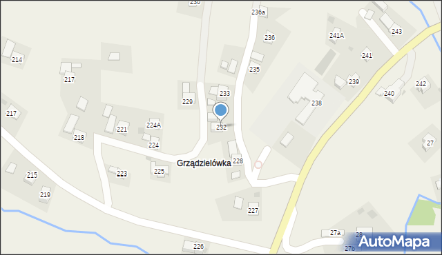 Barycz, Barycz, 232, mapa Barycz