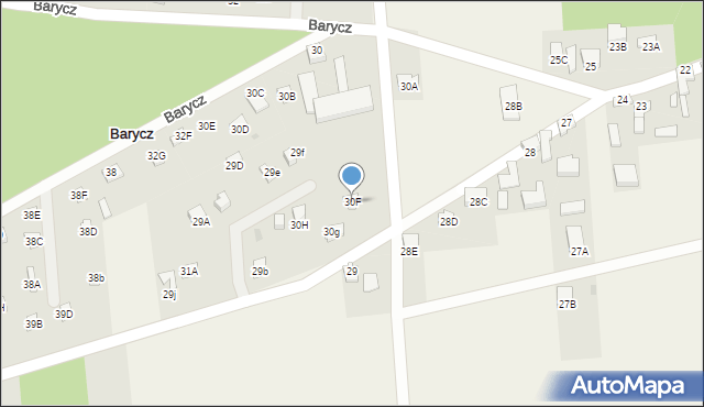 Barycz, Barycz, 30F, mapa Barycz