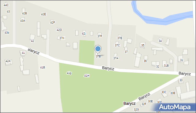 Barycz, Barycz, 37B, mapa Barycz