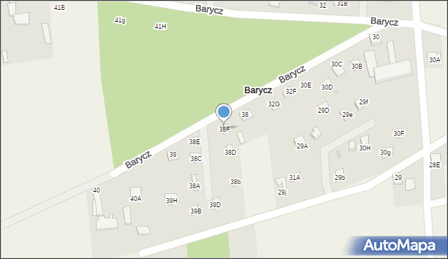 Barycz, Barycz, 38F, mapa Barycz
