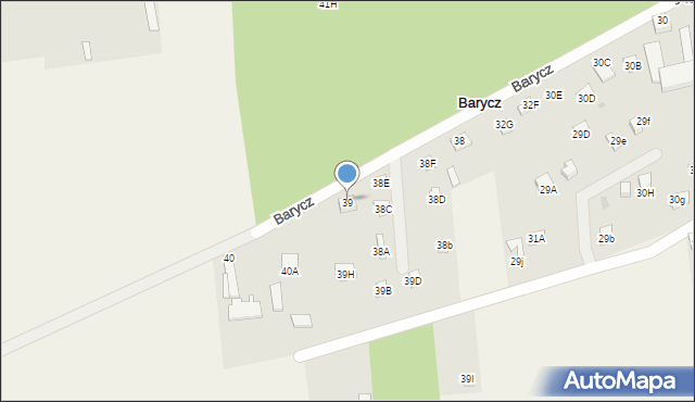 Barycz, Barycz, 39j, mapa Barycz