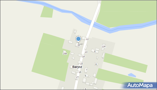 Barycz, Barycz, 12, mapa Barycz