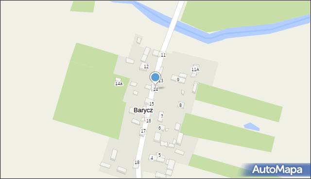 Barycz, Barycz, 14, mapa Barycz