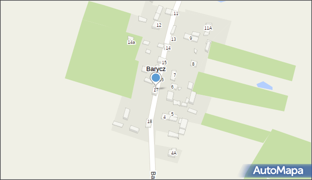 Barycz, Barycz, 17, mapa Barycz