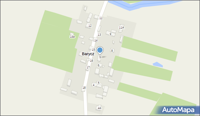 Barycz, Barycz, 7, mapa Barycz