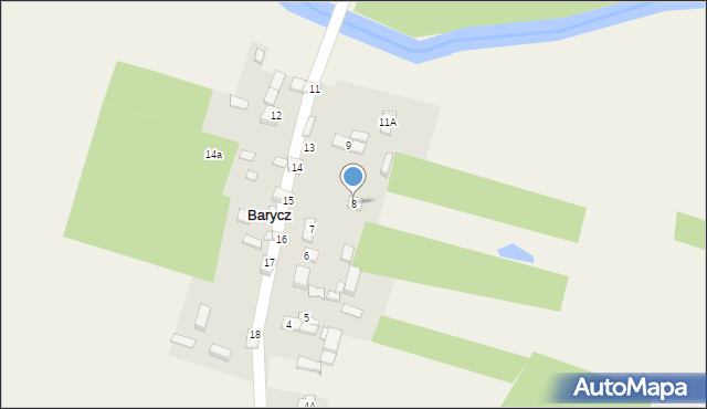 Barycz, Barycz, 8, mapa Barycz