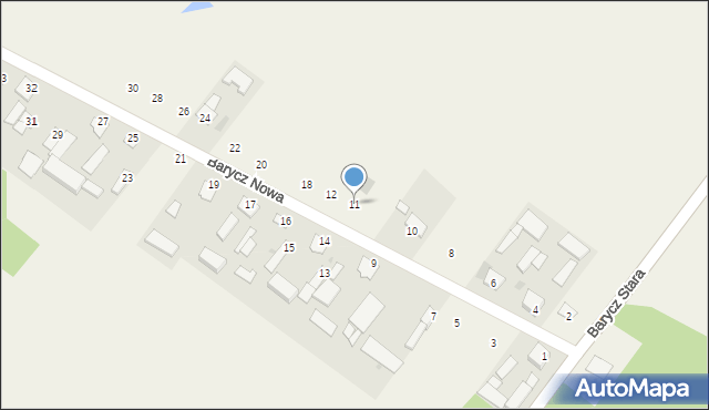 Barycz Nowa, Barycz Nowa, 11, mapa Barycz Nowa